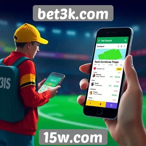 Experiência de apostas móveis no bet3k.com